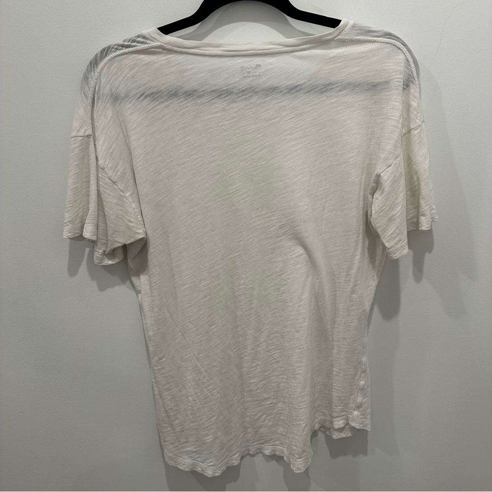 Madewell White Short Sleeve T-Shirt Size Medium - Picture 3 of 5